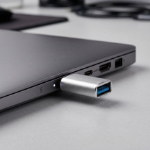 Adapter USB A 3.0 to Type C Blue Star - white Adapter USB A 3.0 to Type C Blue Star - white