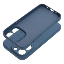 „iPhone 14 PRO“ silikoninis dėklas, suderinamas su „MagSafe“, mėlynas „iPhone 14 PRO“ silikoninis dėklas, suderinamas su „MagSafe“, mėlynas