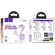 Belaidės ausinės Hoco TWS EQ23 violetinės
