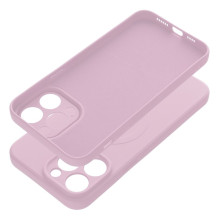 Case for iPhone 14 PRO MAX Silicone Mag Cover compatible with MagSafe pink