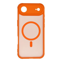 „iPhone 17 AIR“ visiškai matinis „Mag“ dėklas, suderinamas su „MagSafe“, oranžinis „iPhone 17 AIR“ visiškai matinis „Mag“ dėklas, suderinamas su „MagSafe“, oranžinis