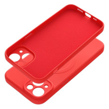 „iPhone 14“ silikoninis dėklas, suderinamas su „MagSafe“, raudonas „iPhone 14“ silikoninis dėklas, suderinamas su „MagSafe“, raudonas
