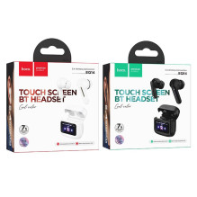 Wireless earphones Hoco with touch screen TWS EQ14 white