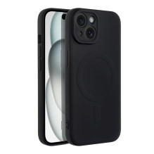 „iPhone 15“ silikoninis dėklas, suderinamas su „MagSafe“, juodas „iPhone 15“ silikoninis dėklas, suderinamas su „MagSafe“, juodas