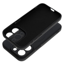 Case for iPhone 15 PRO Silicone Mag Cover compatible with MagSafe black