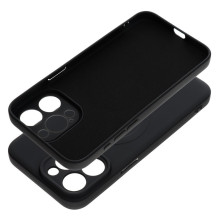 „iPhone 15 PRO MAX“ silikoninis dėklas, suderinamas su „MagSafe“, juodas „iPhone 15 PRO MAX“ silikoninis dėklas, suderinamas su „MagSafe“, juodas
