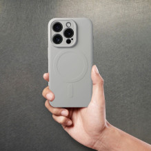 „iPhone 15 PRO“ silikoninis dėklas su „MagSafe“ titano plokšte „iPhone 15 PRO“ silikoninis dėklas su „MagSafe“ titano plokšte