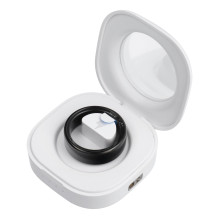 „Smart Ring R11M“ – išmanusis plieninis žiedas su įkrovimo dėžute, 8 dydis (18,1 mm), juodas „Smart Ring R11M“ – išmanusis plieninis žiedas su įkrovimo dėžute, 8 dydis (18,1 mm), juodas