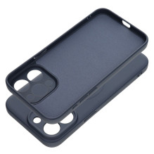 Case for iPhone 15 PRO MAX Silicone Mag Cover compatible with MagSafe titanium blue