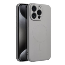 „iPhone 15 PRO MAX“ silikoninis dėklas, suderinamas su „MagSafe“, titano pilkos spalvos „iPhone 15 PRO MAX“ silikoninis dėklas, suderinamas su „MagSafe“, titano pilkos spalvos