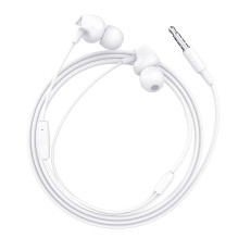 Laidinės ausinės Jack 3,5 mm Hoco M60 baltos