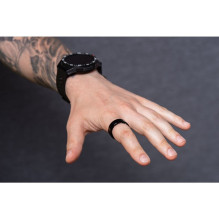 „Smart Ring R11M“ – išmanusis plieninis žiedas su įkrovimo dėžute, 8 dydis (18,1 mm), juodas „Smart Ring R11M“ – išmanusis plieninis žiedas su įkrovimo dėžute, 8 dydis (18,1 mm), juodas