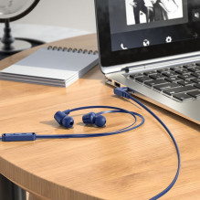 Wire earphones Jack 3,5 mm Hoco M86 blue