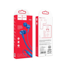 Wire earphones Jack 3,5 mm Hoco M86 blue