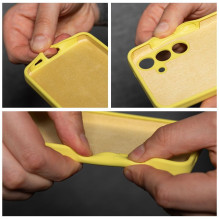 Case for Xiaomi Redmi Note 14S Silicone 2mm yellow