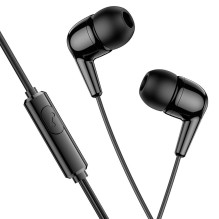 Laidinės ausinės, 3,5 mm jungtis, Hoco M97, juodos
