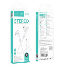 Wire earphones USB C Hoco M93 white