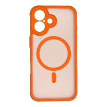 „iPhone 16“ visiškai matinis „Mag“ dėklas, suderinamas su „MagSafe“, oranžinis „iPhone 16“ visiškai matinis „Mag“ dėklas, suderinamas su „MagSafe“, oranžinis