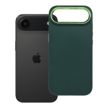iPhone 17 AIR dėklas su rėmeliu, žalias