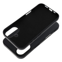 „iPhone 16“ silikoninis dėklas, suderinamas su „MagSafe“ (didele skylute), juodas