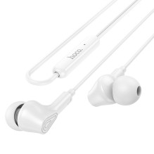 Laidinės ausinės, 3,5 mm lizdas, Hoco M102, baltos Laidinės ausinės, 3,5 mm lizdas, Hoco M102, baltos