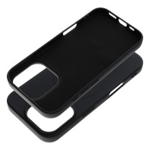 Case for iPhone 16 PRO Silicone Mag Cover compatible with MagSafe (big hole) black