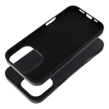„iPhone 16 PRO MAX“ silikoninis dėklas, suderinamas su „MagSafe“ (didele skylute), juodas