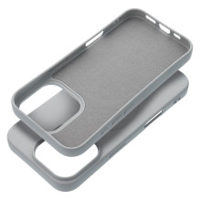 Case for iPhone 16 PRO Silicone Mag Cover compatible with MagSafe (big hole) titanium