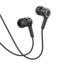 Wire earphones Jack 3,5 mm Hoco M104 black