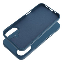 „iPhone 16“ silikoninis dėklas, suderinamas su „MagSafe“ (didele skylute), mėlynas „iPhone 16“ silikoninis dėklas, suderinamas su „MagSafe“ (didele skylute), mėlynas