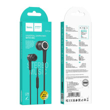Wire earphones Jack 3,5 mm Hoco M104 black