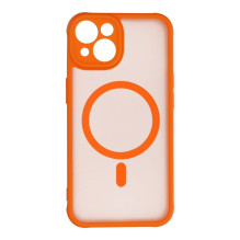 Case for iPhone 14 Full Matte Mag Cover compatible with MagSafe orange Case for iPhone 14 Full Matte Mag Cover compatible with MagSafe orange