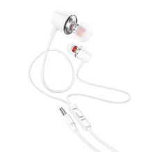 Wire earphones Jack 3,5 mm Hoco M107 white