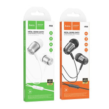 Wire earphones Jack 3,5 mm Hoco M108 metal gray