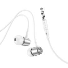 Wire earphones Jack 3,5 mm Hoco M108 silver