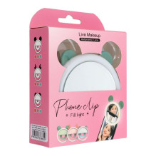 LED light ring for selfie on mobile phone RK12 green bear