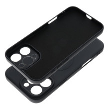 Case for iPhone 16 PRO MAX Silicone Mag Cover compatible with MagSafe black