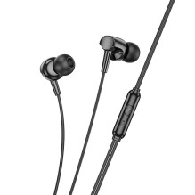 Wire earphones Jack 3,5mm Hoco M112 black