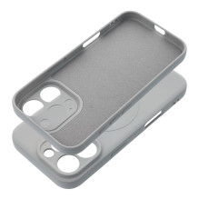 Case for iPhone 16 PRO Silicone Mag Cover compatible with MagSafe tytanium