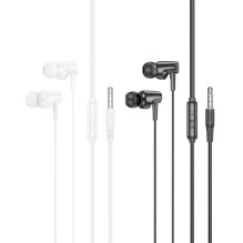 Wire earphones Jack 3,5mm Hoco M112 white