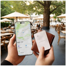Locator compatible with Apple Find My Satechi card shape ST-LFAWCR desert rose Locator compatible with Apple Find My Satechi card shape ST-LFAWCR desert rose