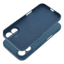 Case for iPhone 16 Silicone Mag Cover compatible with MagSafe blue