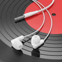 Wire earphones Jack 3,5 mm Hoco M121 white