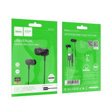 Laidinės ausinės USB C Hoco M122 juodos Laidinės ausinės USB C Hoco M122 juodos
