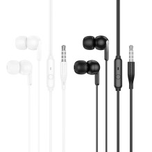 Laidinės ausinės, 3,5 mm lizdas, Hoco M124, juodos
