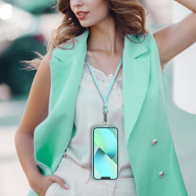 SWING (6mm) Phone lanyard, Phone pendant with adjustable length / cord length 165cm (max 82.5cm in the loop) / on the sh SWING (6mm) Phone lanyard, Phone pendant with adjustable length / cord length 165cm (max 82.5cm in the loop) / on the sh
