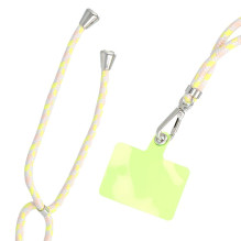 SWING (6 mm) telefono virvelė, reguliuojamo ilgio telefono pakabukas / laido ilgis 165 cm (maks. 82,5 cm kilpoje) / ant SWING (6 mm) telefono virvelė, reguliuojamo ilgio telefono pakabukas / laido ilgis 165 cm (maks. 82,5 cm kilpoje) / ant