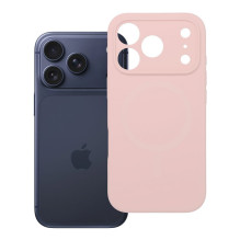iPhone 17 PRO silikoninis 2 mm dėklas, miltelinės rožinės spalvos iPhone 17 PRO silikoninis 2 mm dėklas, miltelinės rožinės spalvos