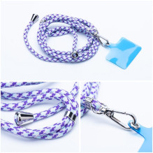 SWING (6mm) Phone lanyard, Phone pendant with adjustable length / cord length 165cm (max 82.5cm in the loop) / on the sh