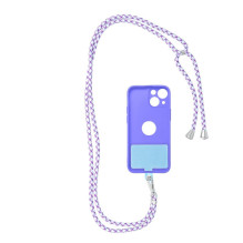 SWING (6mm) Phone lanyard, Phone pendant with adjustable length / cord length 165cm (max 82.5cm in the loop) / on the sh
